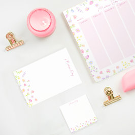 Notas Post-it® Pastel Wildflower Personalized Pink Post-It Notes