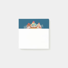 Notas Post-it® Pasteles de estilo retro postre dulce