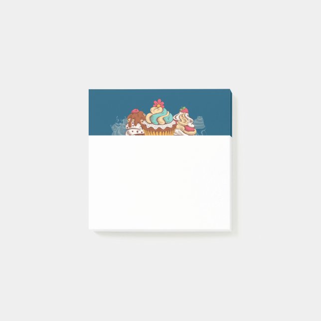 Notas Post-it® Pasteles de estilo retro postre dulce (Anverso)