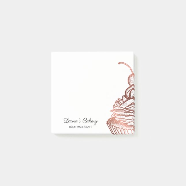 Notas Post-it® Pasteles y dulces Pasteles Caseros Panadería Rústi (Anverso)