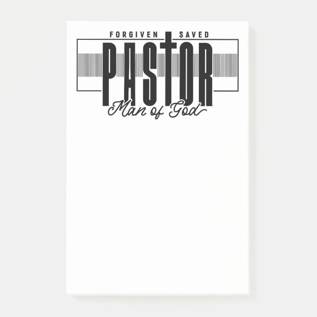 Notas Post-it® Pastor Man Of God Post-It Notes (Anverso)