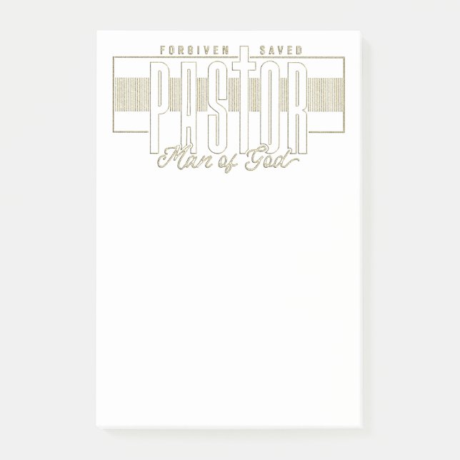 Notas Post-it® Pastor Man Of God Post-It Notes (Anverso)