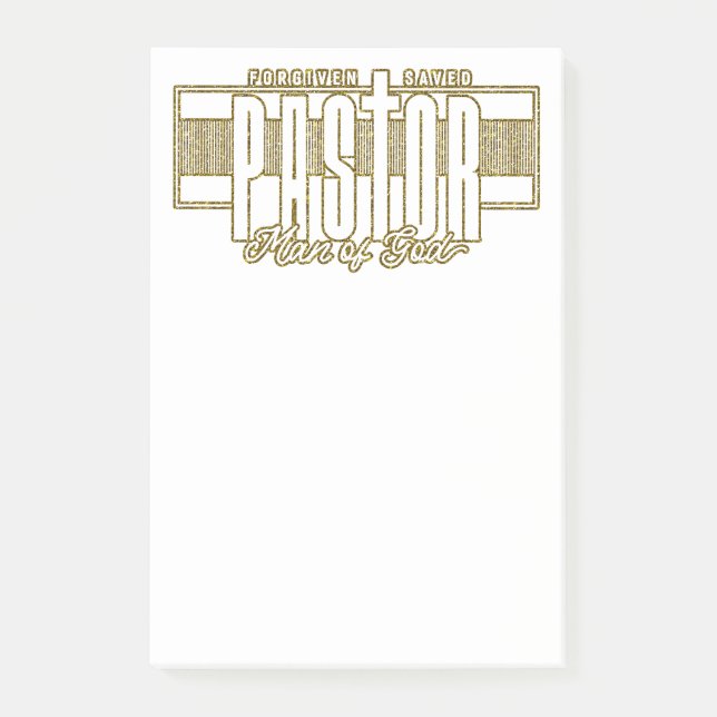 Notas Post-it® Pastor Man Of God Post-It Notes (Anverso)