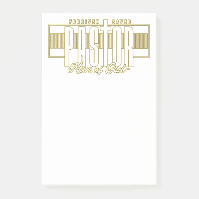 Notas Post-it® Pastor Man Of God Post-It Notes (Anverso)