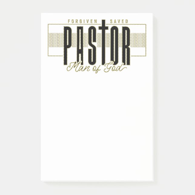 Notas Post-it® Pastor Man Of God Post-It Notes (Anverso)