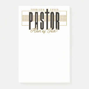 Notas Post-it® Pastor Man Of God Post-It Notes