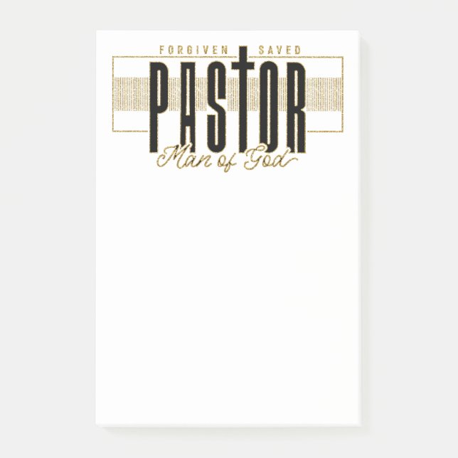 Notas Post-it® Pastor Man Of God Post-It Notes (Anverso)