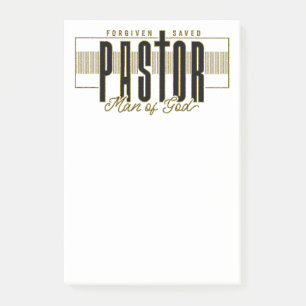 Notas Post-it® Pastor Man Of God Post-It Notes