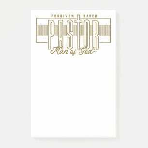Notas Post-it® Pastor Man Of God Post-It Notes