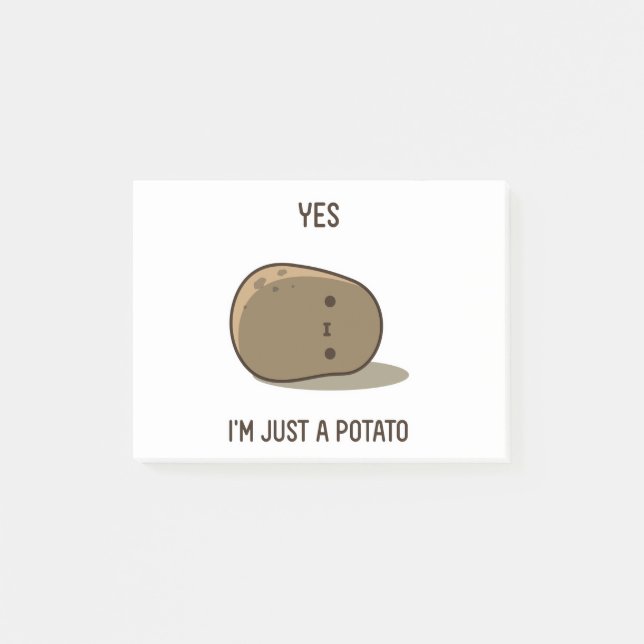 Notas Post-it® Patata Cuta (Anverso)