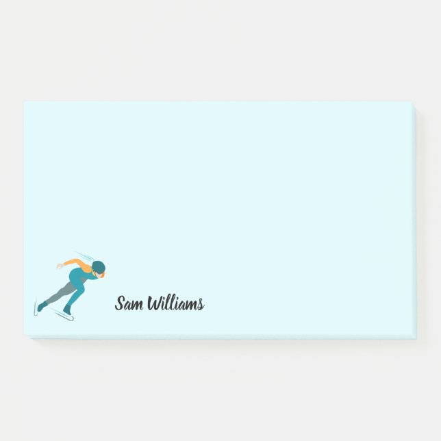 Notas Post-it® Patinaje de velocidad (Anverso)