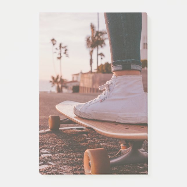 Notas Post-it® patinaje en la playa (Anverso)