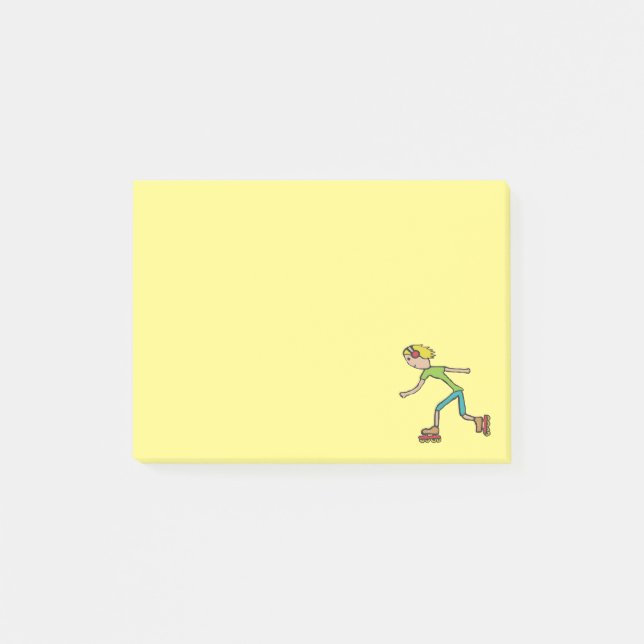 Notas Post-it® Patinaje en línea (Anverso)