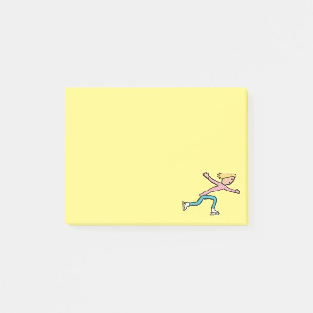 Notas Post-it® Patinaje sobre hielo (Anverso)