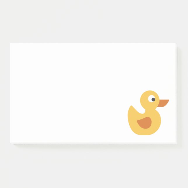 Notas Post-it® patito de goma (Anverso)