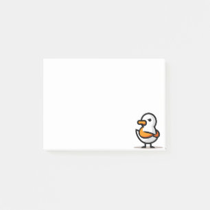 Notas Post-it® Pato Gruñón Mascota Minimalista de Dibujos Animado