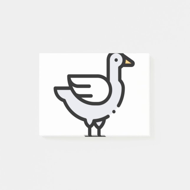 Notas Post-it® Pato pequeño (Anverso)