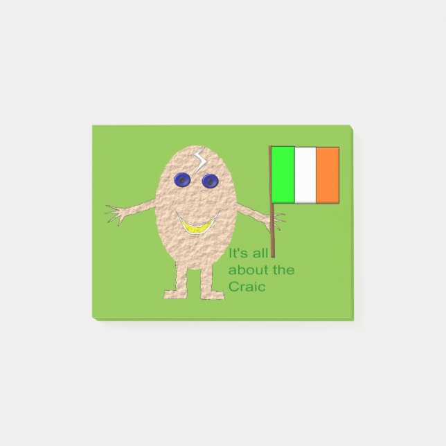 Notas Post-it® Patriotic Irish Egg Post anota Pad (Anverso)