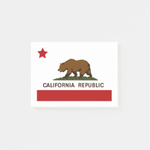 Notas Post-it® Patriótico de Bandera de California