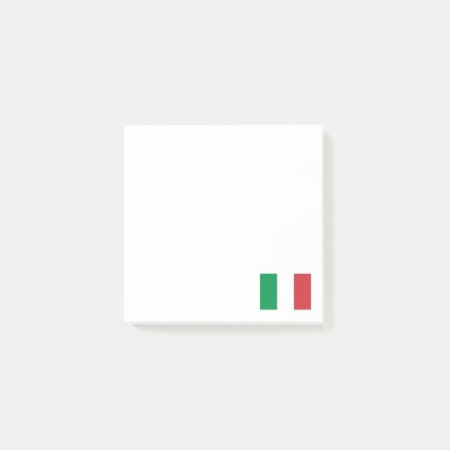 Notas Post-it® Patriótico italiano de la bandera de Italia (Anverso)