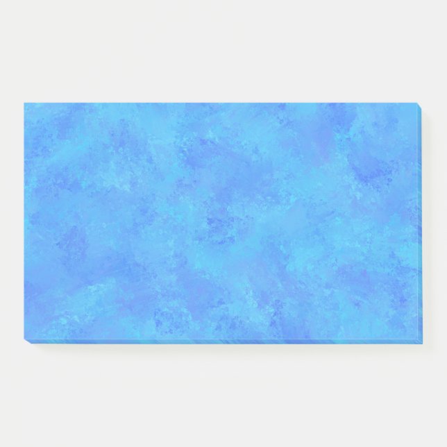 Notas Post-it® Patrón abstracto azul (Anverso)