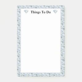 Notas Post-it® Patrón abstracto de diamante elegante