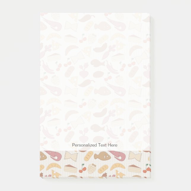 Notas Post-it® Patrón alimentario 2 (Anverso)