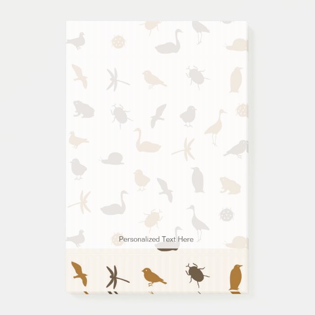 Notas Post-it® Patrón animal 2 (Anverso)