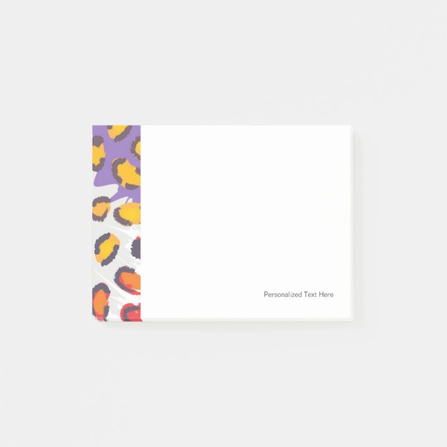 Notas Post-it® Patrón animal silvestre (Anverso)