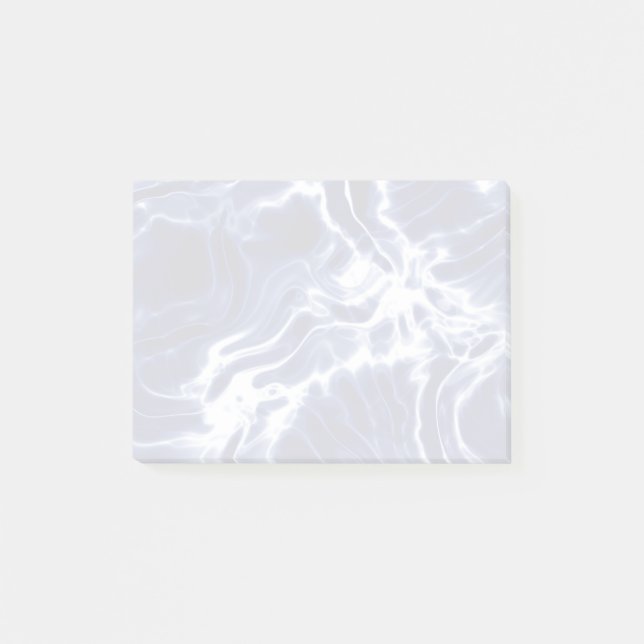 Notas Post-it® Patrón azul arremolinado  (Anverso)
