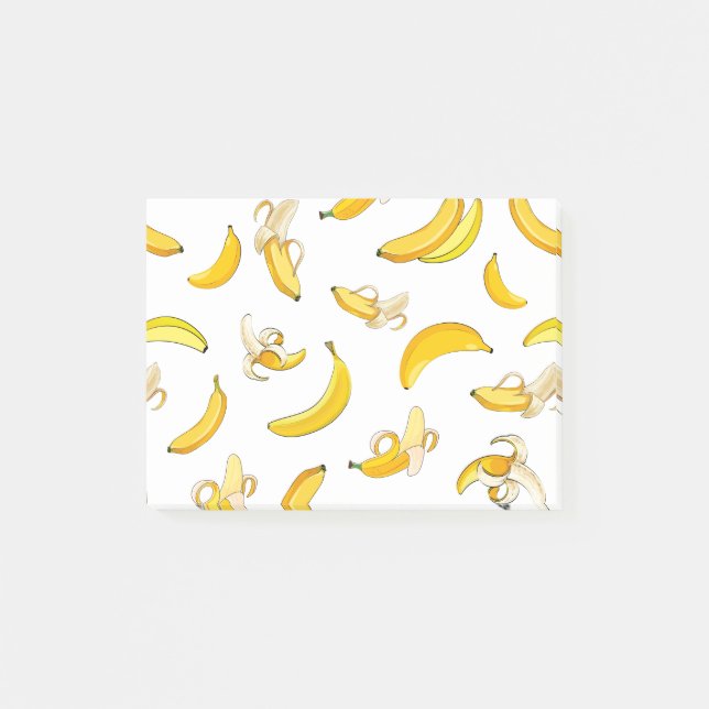Notas Post-it® Patrón bananero 4 (Anverso)