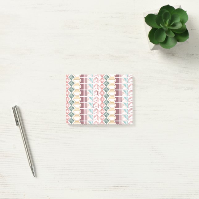 Notas Post-it® Patrón Boho (Oficina)