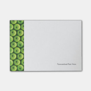 Notas Post-it® Patrón con manzanas verdes