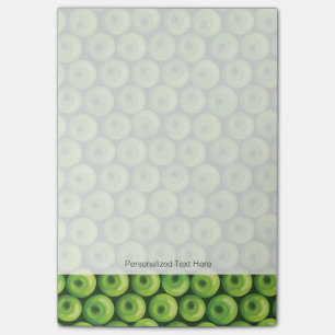 Notas Post-it® Patrón con manzanas verdes