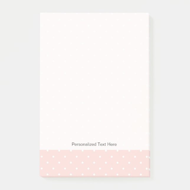 Notas Post-it® Patrón con puntos de polka blanco 2 (Anverso)