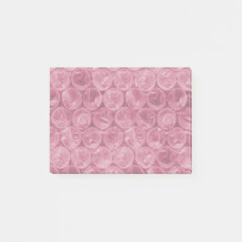 Notas Post-it® Patrón de ajuste de burbujas rosa