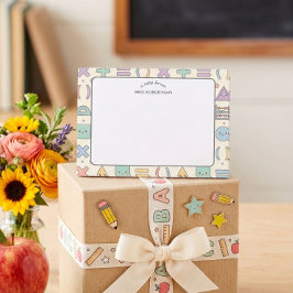 Notas Post-it® Patrón de aprecio a maestros de Matemáticas