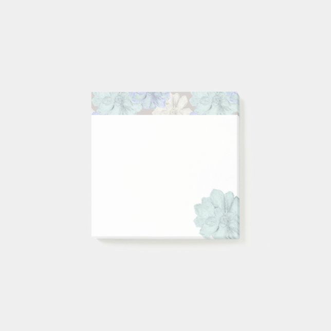 Notas Post-it® Patrón de arte de suculentas  (Anverso)