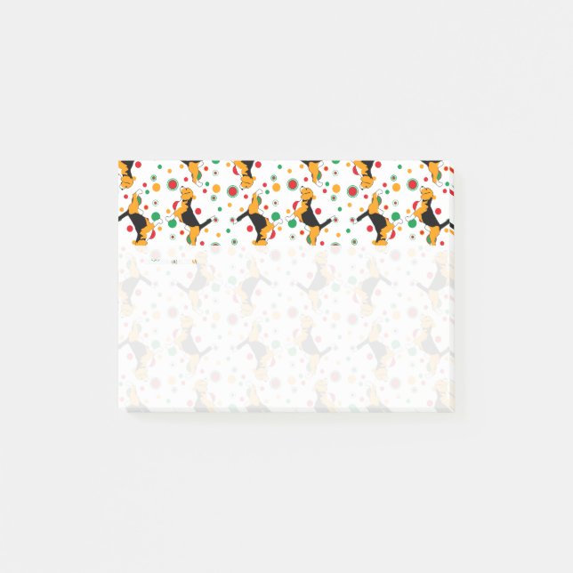 Notas Post-it® Patrón de Beagle (Anverso)