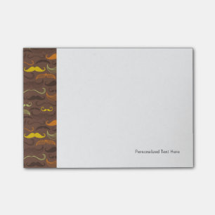Notas Post-it® Patrón de bigote, estilo retro 5