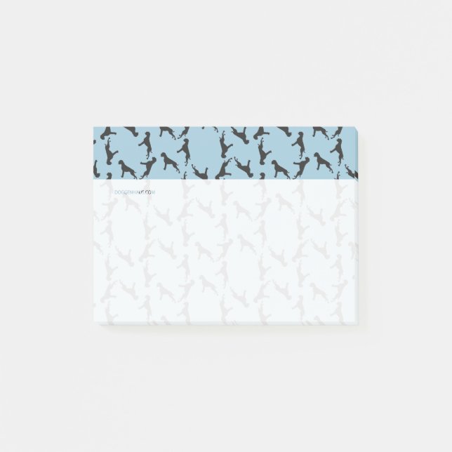 Notas Post-it® Patrón de boxerina (Anverso)