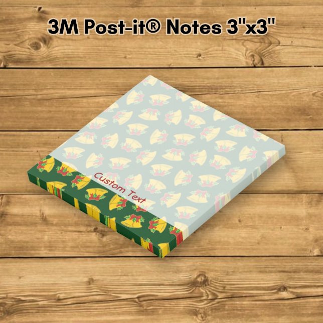 Notas Post-it® Patrón de campanas de Navidad (Subido por el creador)