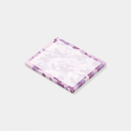 Notas Post-it® Patrón de camuflaje color Lilac púrpura