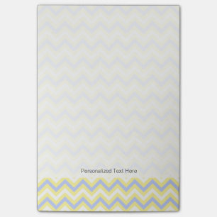 Notas Post-it® Patrón de Chevron Pastel