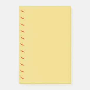 Notas Post-it® Patrón de Chilies rojos