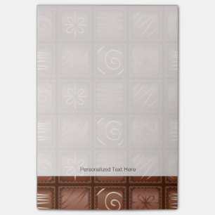Notas Post-it® Patrón de chocolate