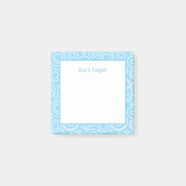 Notas Post-it® Patrón de círculo divertido