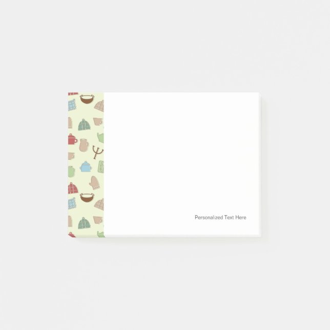 Notas Post-it® Patrón de cocina (Anverso)