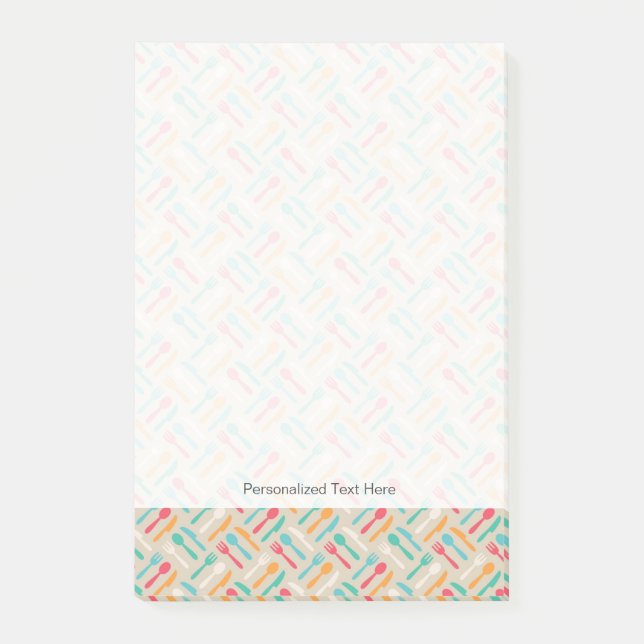 Notas Post-it® Patrón de cocina 3 (Anverso)