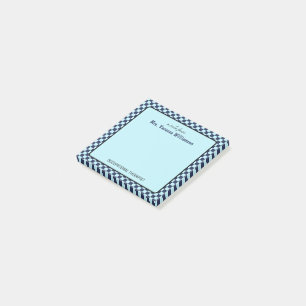 Notas Post-it® Patrón de comprobación retro personalizado Terapia